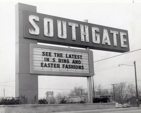 Southgate Shopping Center - Original Sign